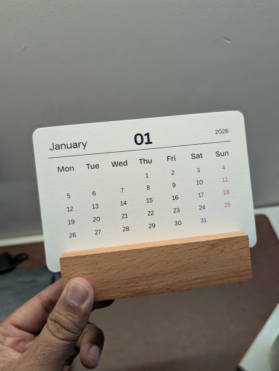 Horizon Desk Calendar - 2026